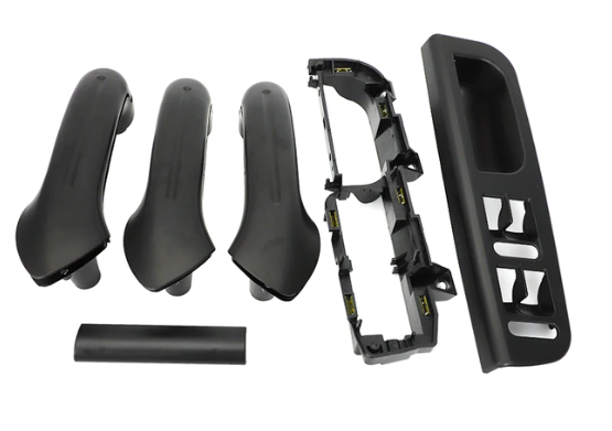 Kit de agarraderas interiores para 4 puertas, color negro
