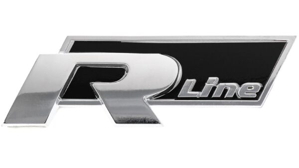Emblema  R-line color rojo con plateado
