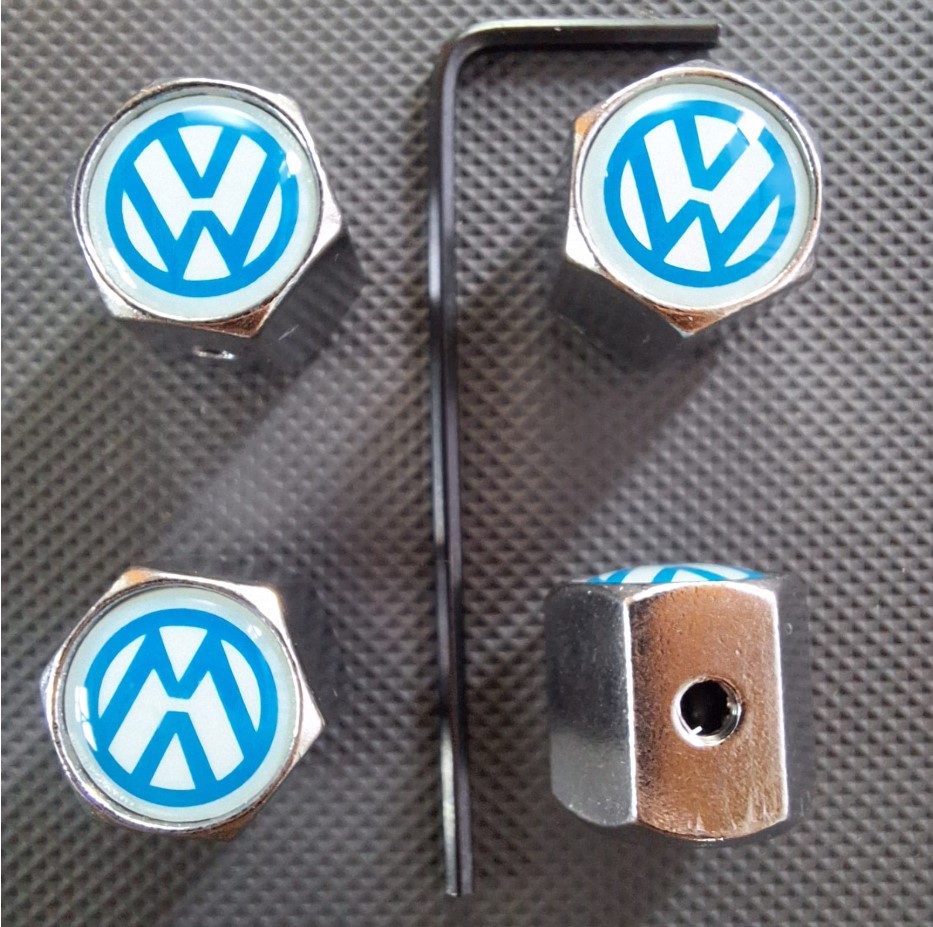 Tapón para válvula de aire de llanta antirobo (VW COLOR Celeste)